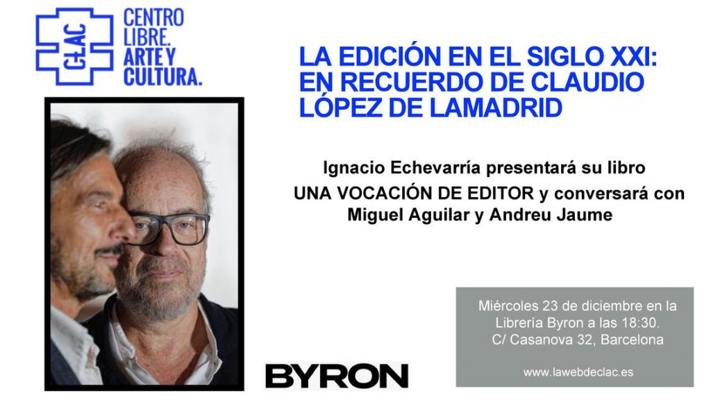 Homenaje de CLAC al editor Claudio López de Lamadrid